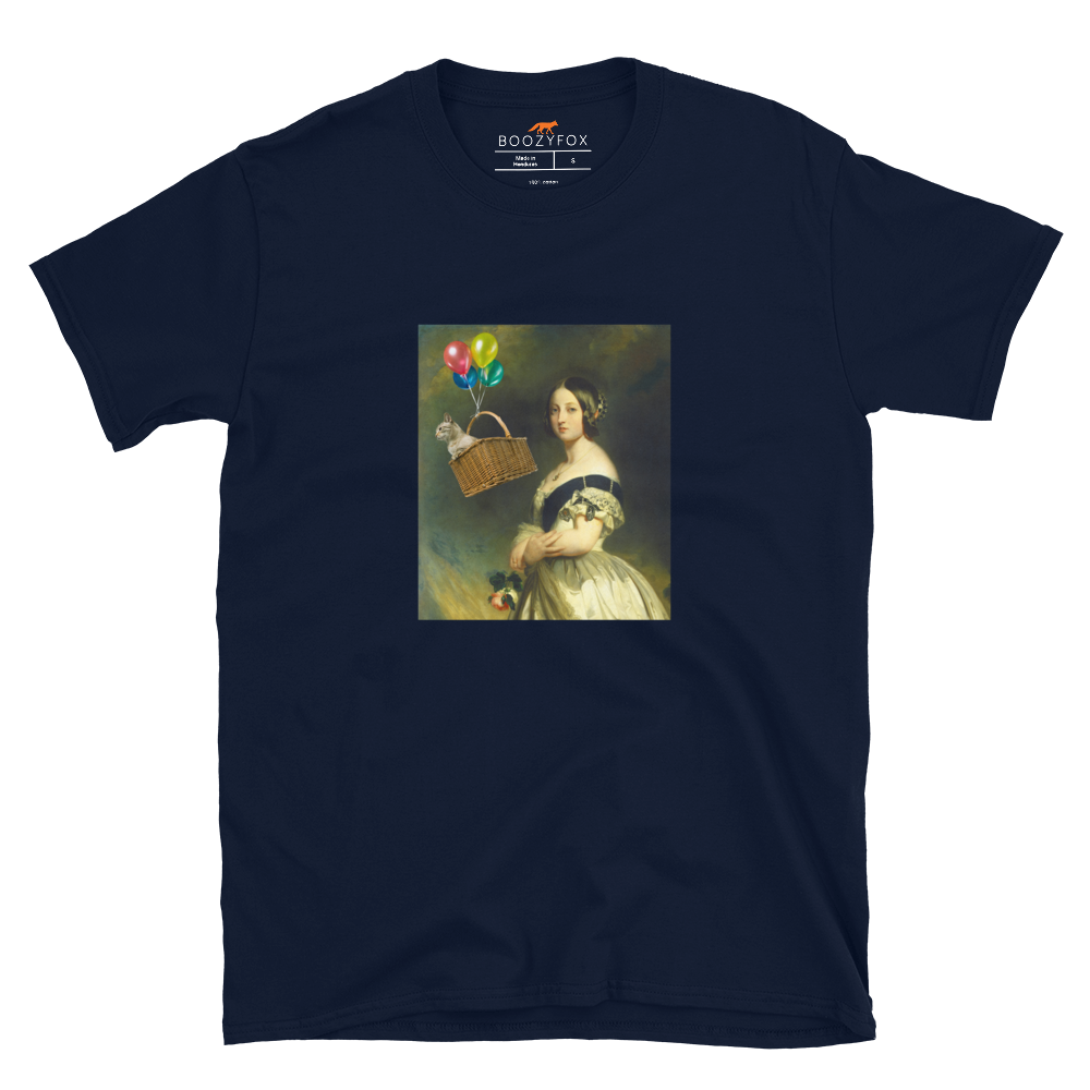 Young Queen Victoria T-Shirt Online - Navy - Boozy Fox