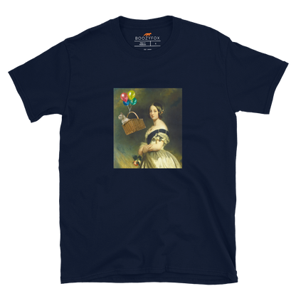 Young Queen Victoria T-Shirt Online - Navy - Boozy Fox