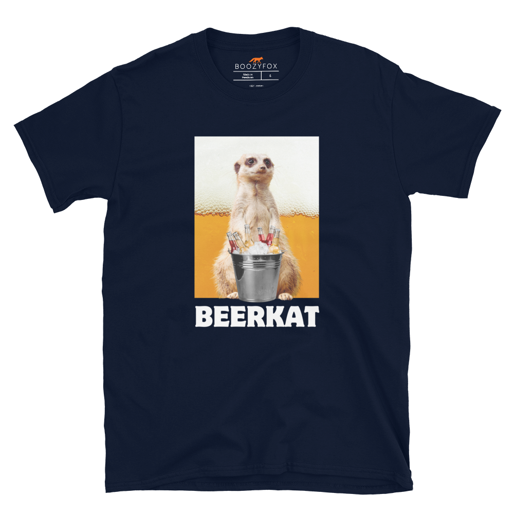 Meerkat T-Shirt Online - Navy - Boozy Fox