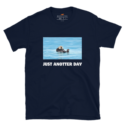 Just Anotter Day Otter T-Shirt Online - Navy - Boozy Fox