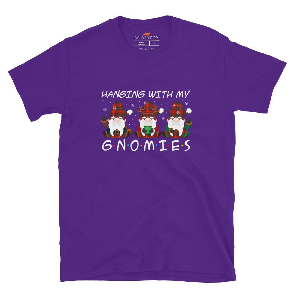 Hanging With My Gnomies T-Shirt Online - Purple - Boozy Fox