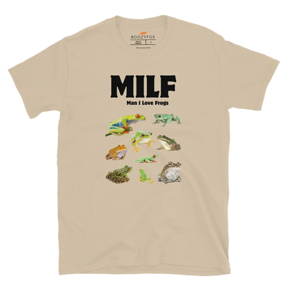 Man I Love Frogs T-Shirt Online - Sand - Boozy Fox