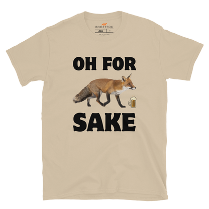 Oh For Fox Sake T-Shirt Online - Sand - Boozy Fox