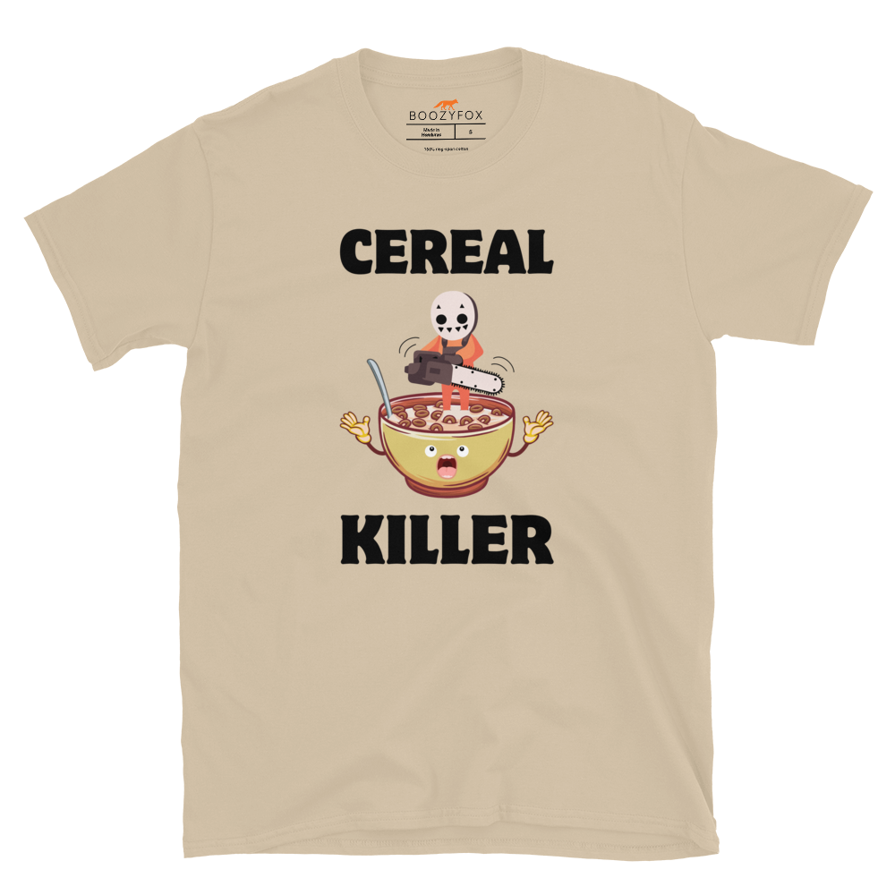 Cereal Killer T-Shirt Online - Sand - Boozy Fox