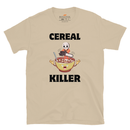 Cereal Killer T-Shirt Online - Sand - Boozy Fox