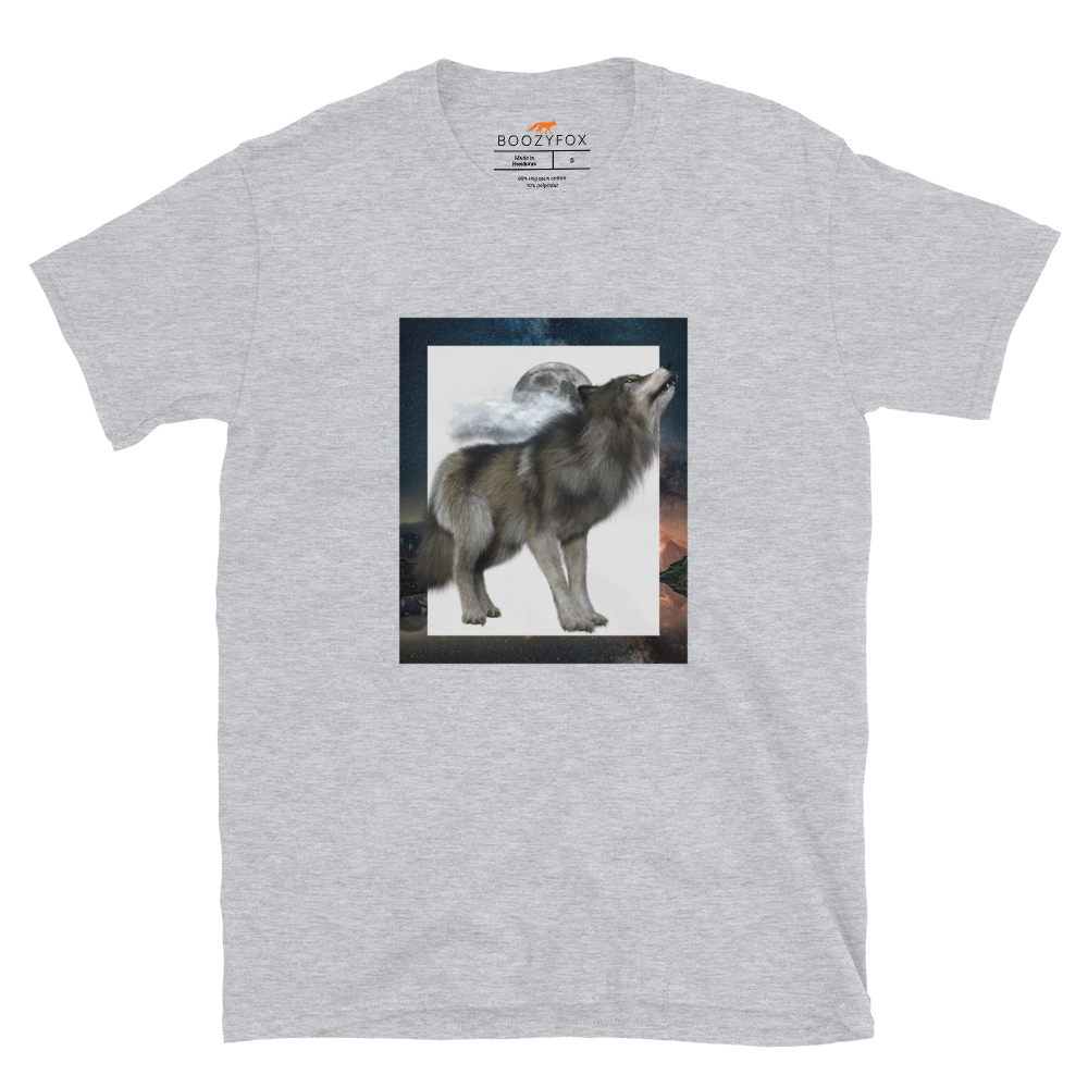 Wolf T-Shirt Online - Sport Grey - Boozy Fox