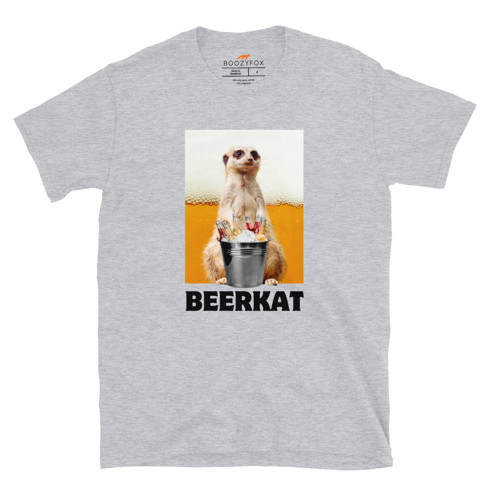 Meerkat T-Shirt Online - Sport Grey - Boozy Fox