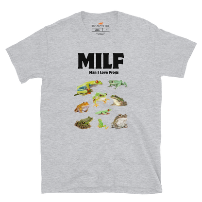 Man I Love Frogs T-Shirt Online - Sport Grey - Boozy Fox