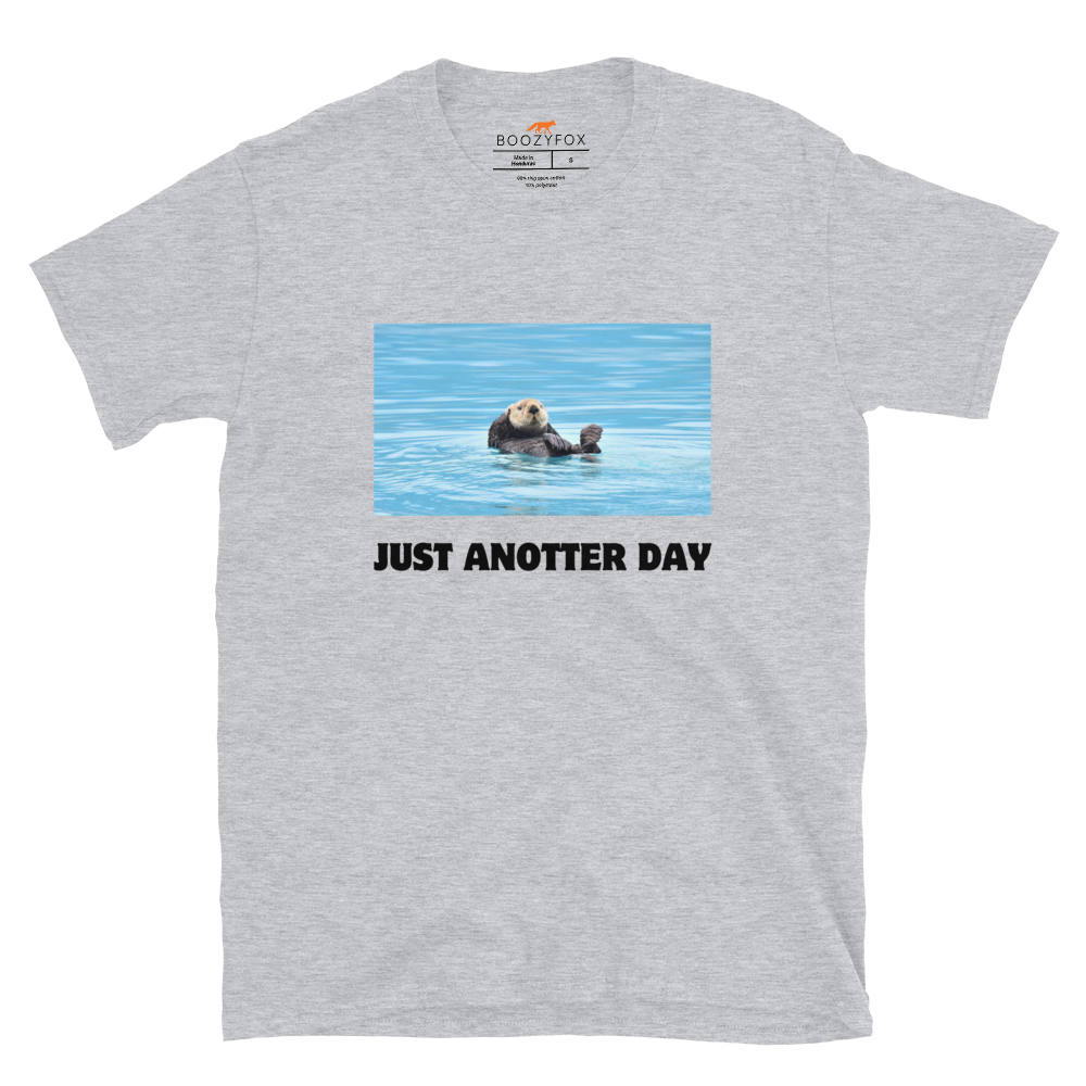 Just Anotter Day Otter T-Shirt Online - Sport Grey - Boozy Fox