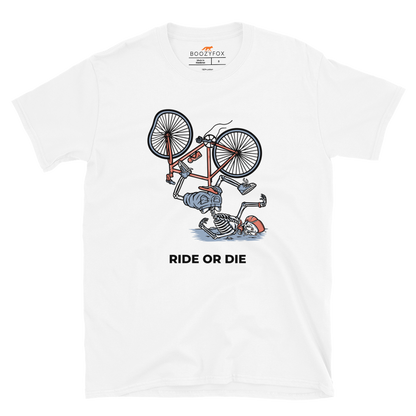 Ride or Die T-Shirt Online - White - Boozy Fox