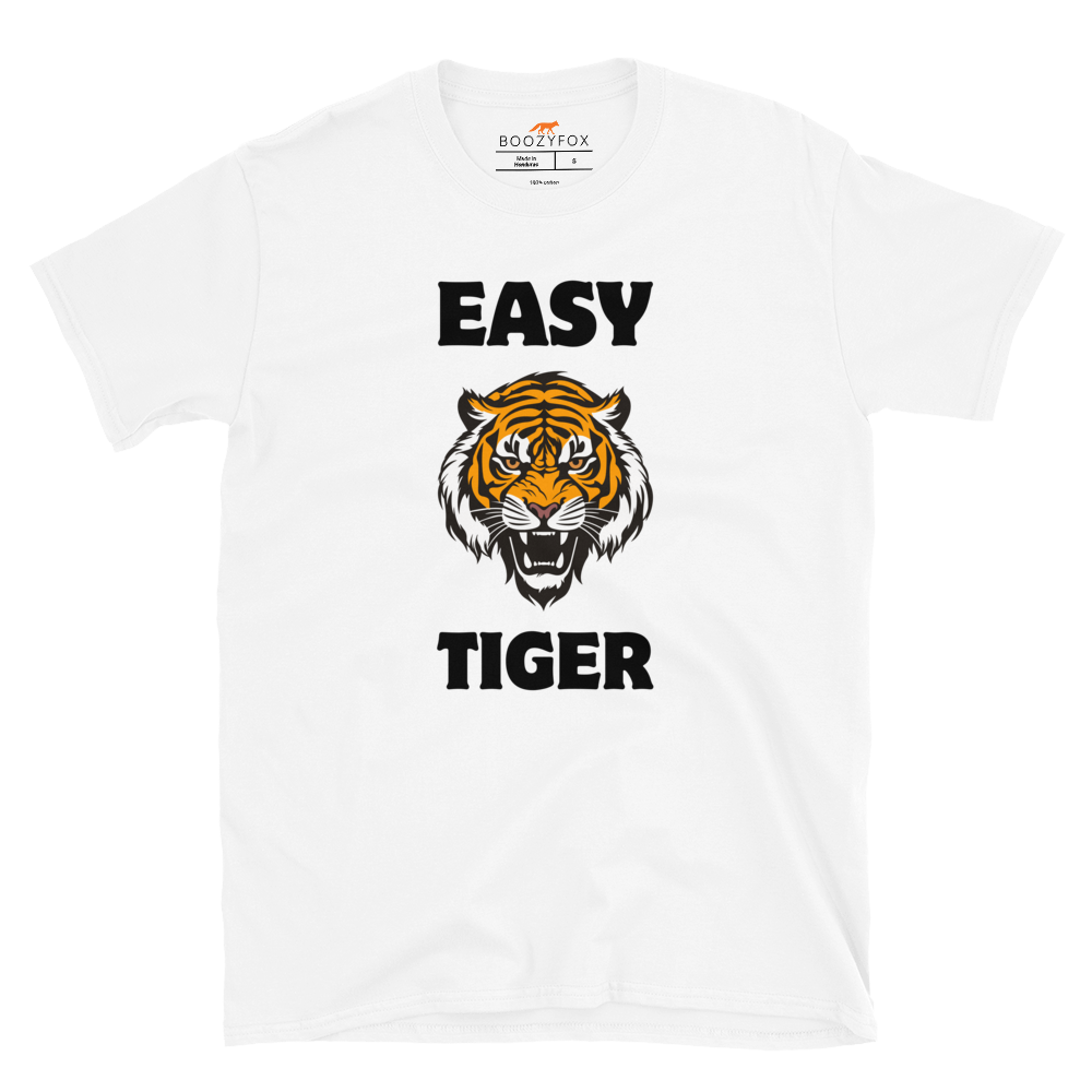 Easy Tiger T-Shirt Online - White - Boozy Fox