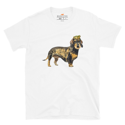 Dachshund T-Shirt Online - White - Boozy Fox