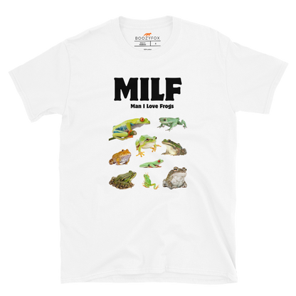 Man I Love Frogs T-Shirt Online - White - Boozy Fox
