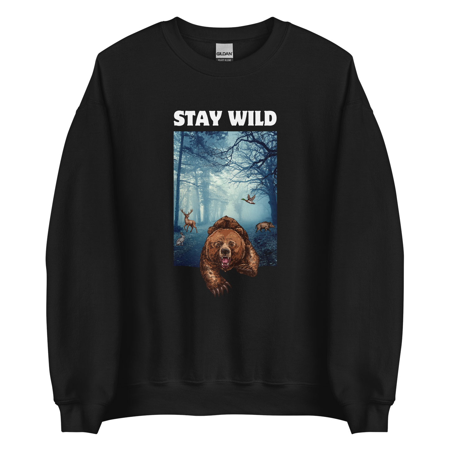 Stay Wild Sweatshirt Online - Black - Boozy Fox