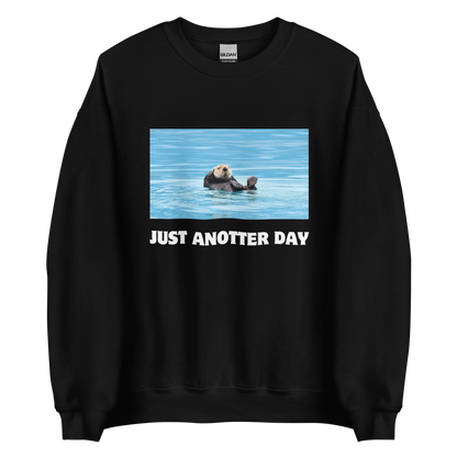 Just Anotter Day Otter Sweatshirt Online - Black - Boozy Fox