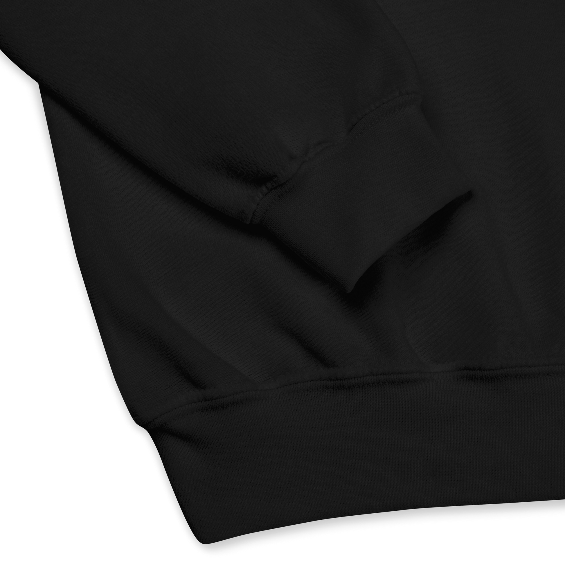 Close Details of a Black Sweatshirt - Funny Graphic Sweatshirts - Boozy Fox