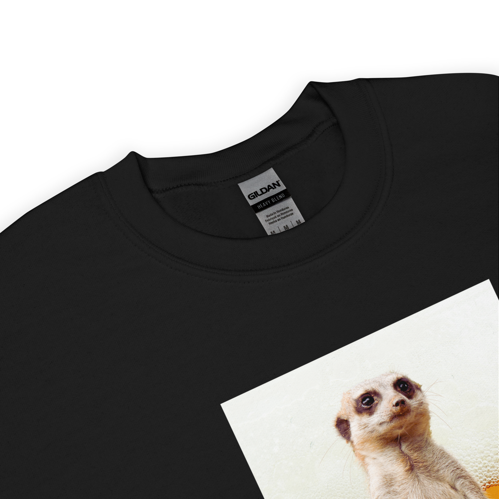 Product Details of a Black Meerkat Sweatshirt - Boozy Fox