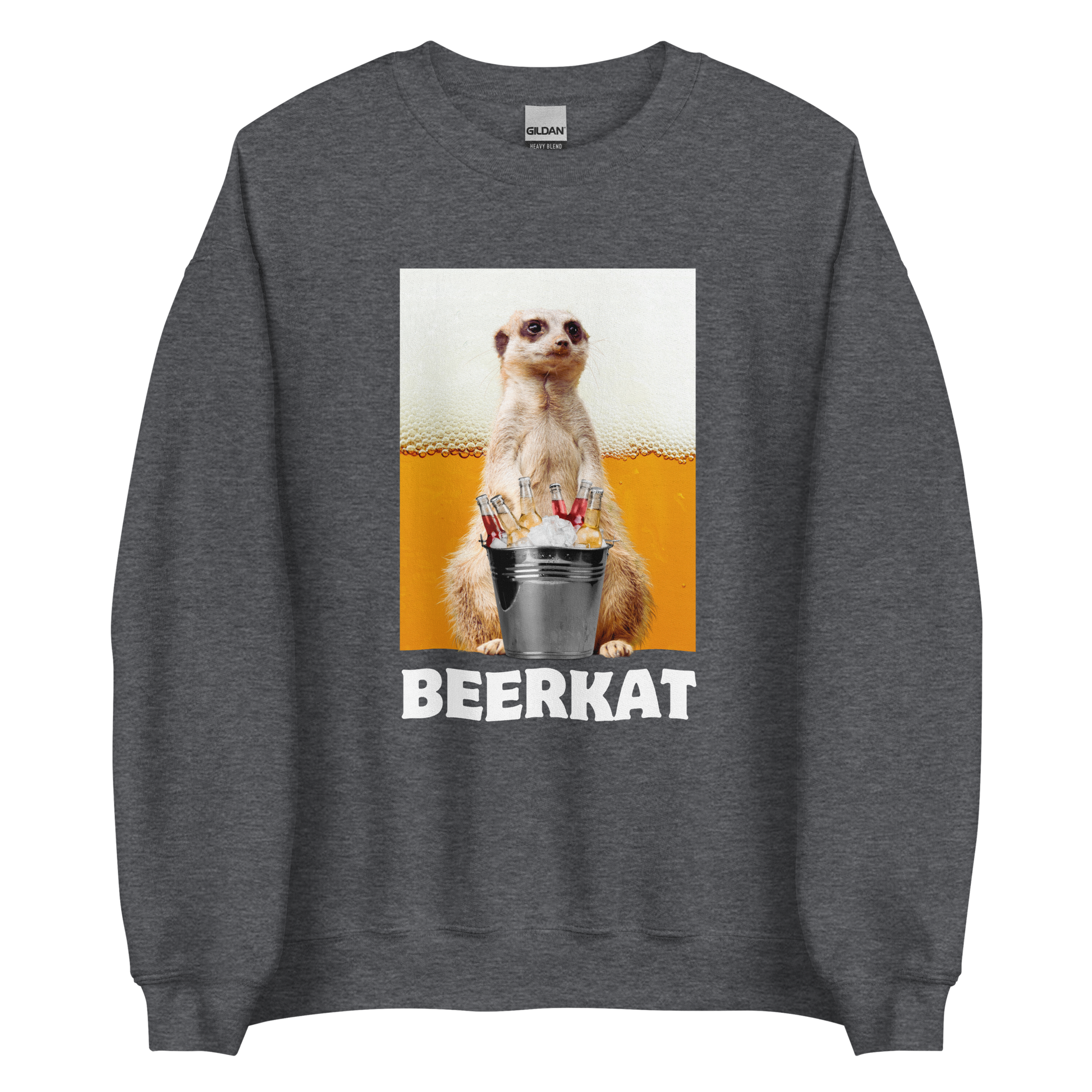 Meerkat Sweatshirt Online - Dark Heather - Boozy Fox