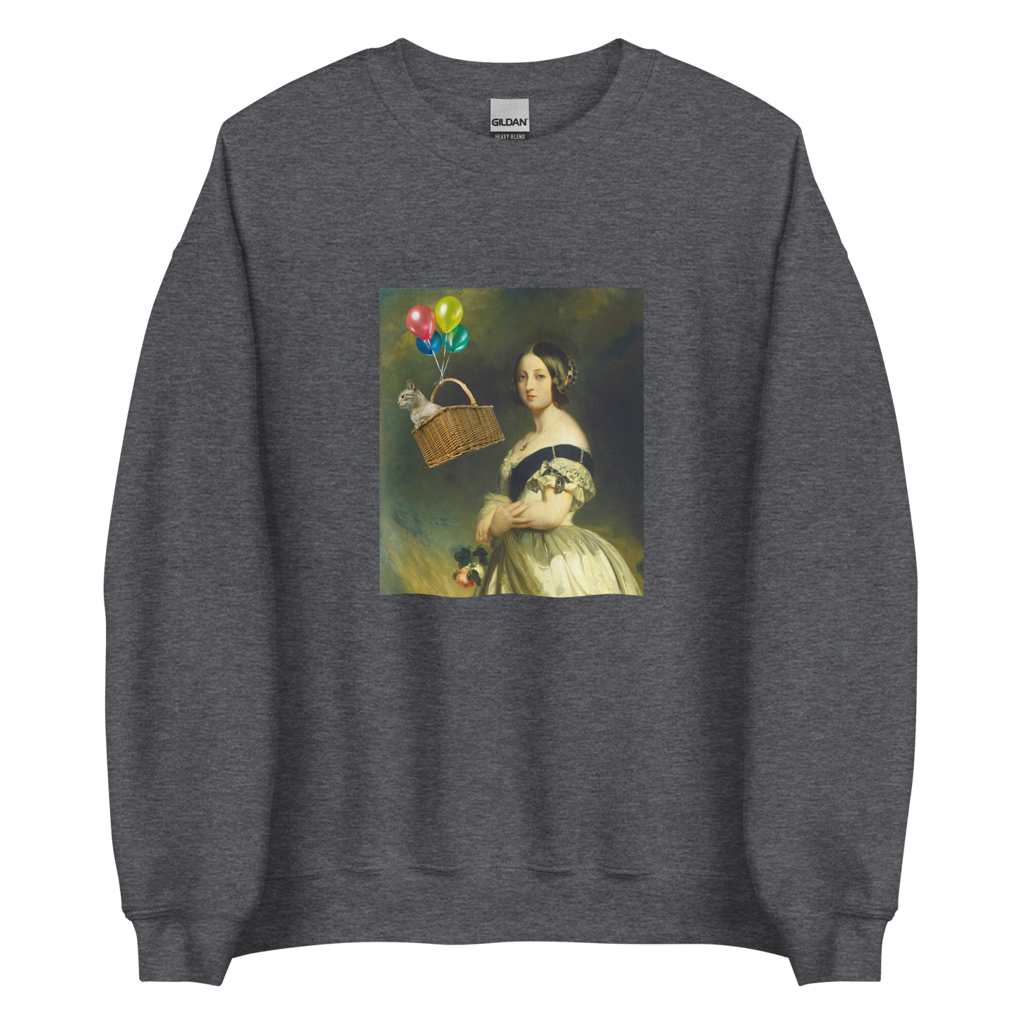 Young Queen Victoria Sweatshirt Online - Dark Heather - Boozy Fox