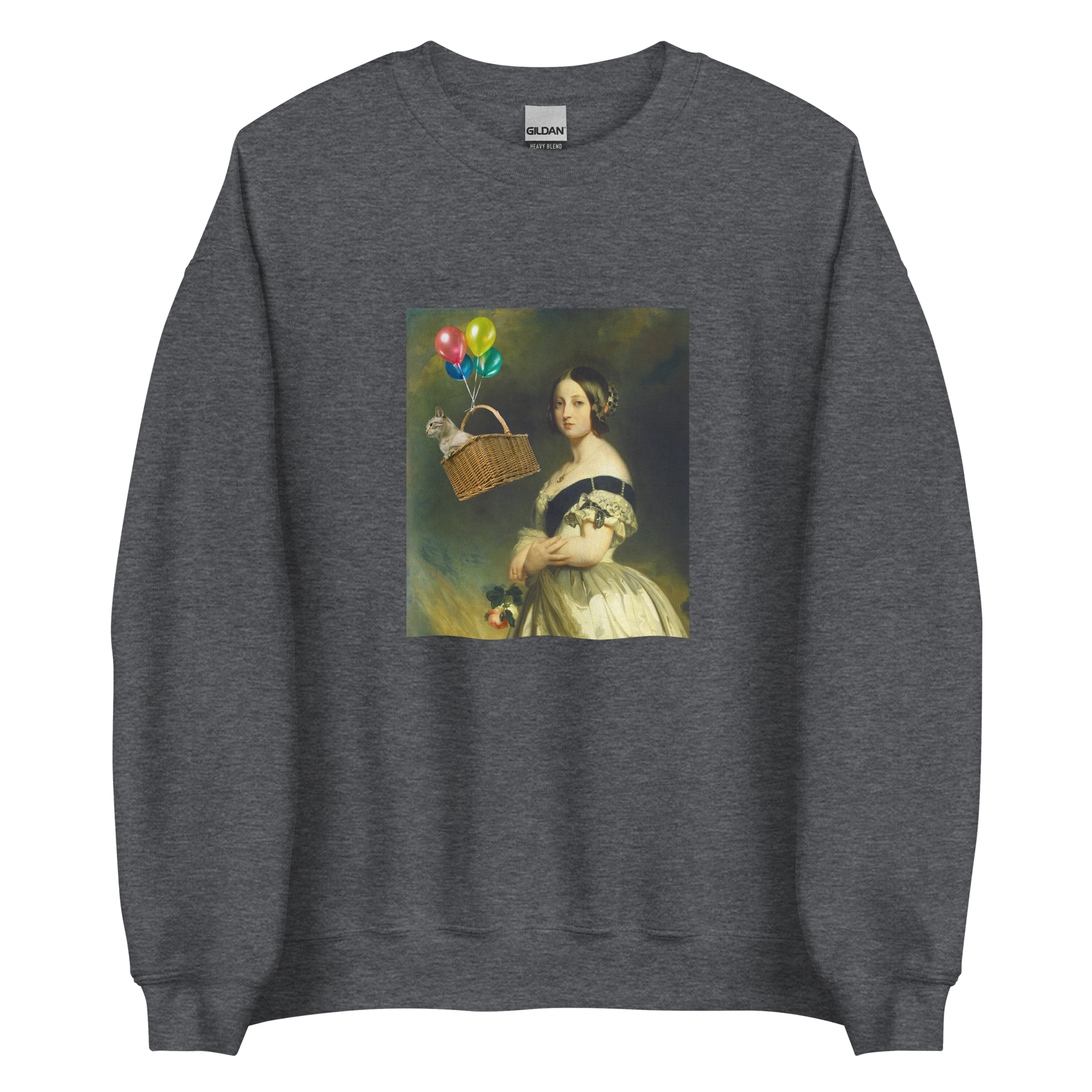 Young Queen Victoria Sweatshirt Online - Dark Heather - Boozy Fox