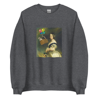 Young Queen Victoria Sweatshirt Online - Dark Heather - Boozy Fox