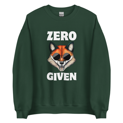 Zero Fox Given Sweatshirt Online - Forest Green - Boozy Fox