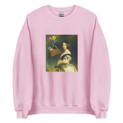 Young Queen Victoria Sweatshirt Online - Light Pink - Boozy Fox