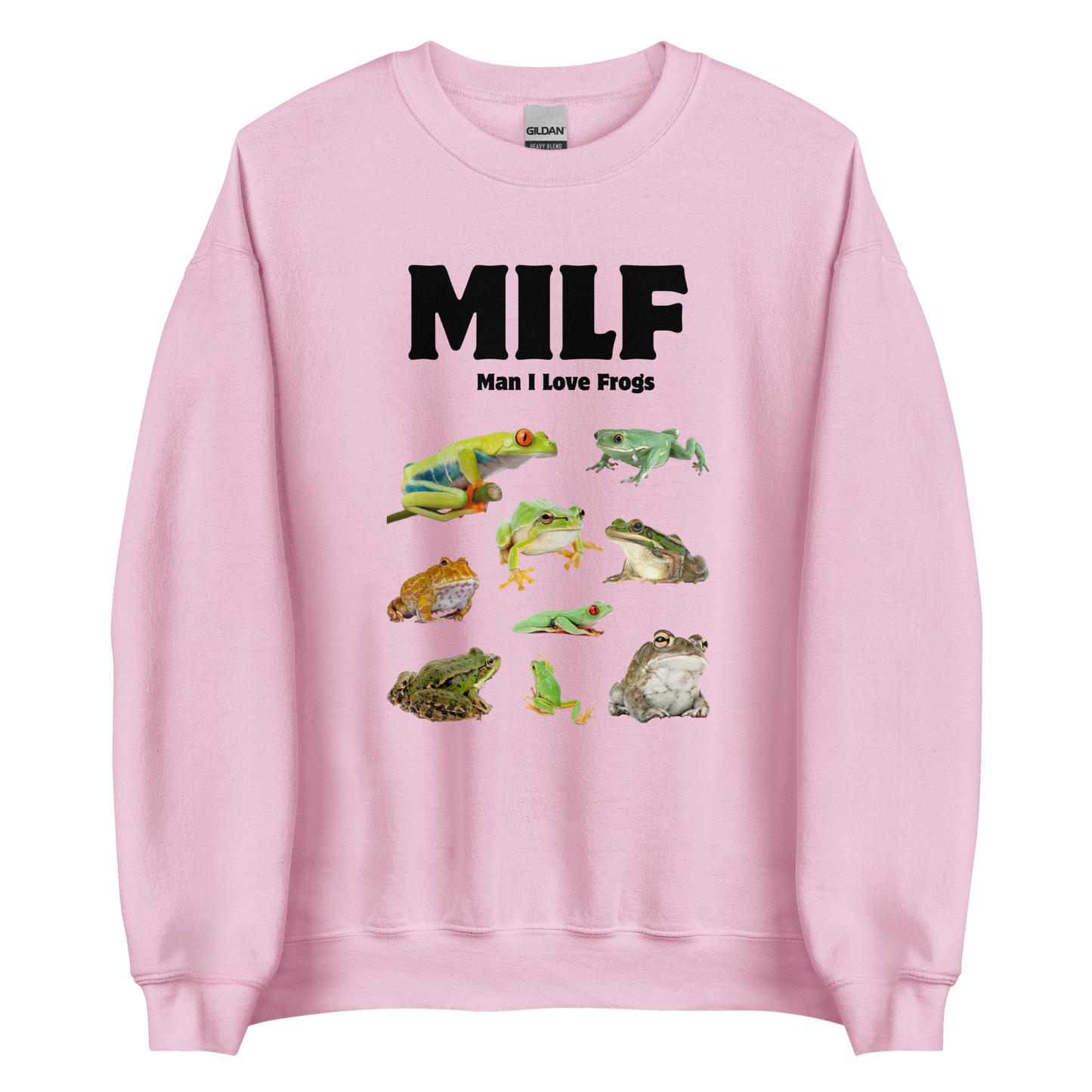 Man I Love Frogs Sweatshirt Online - Light Pink - Boozy Fox