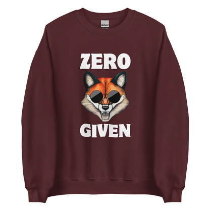 Zero Fox Given Sweatshirt Online - Maroon - Boozy Fox