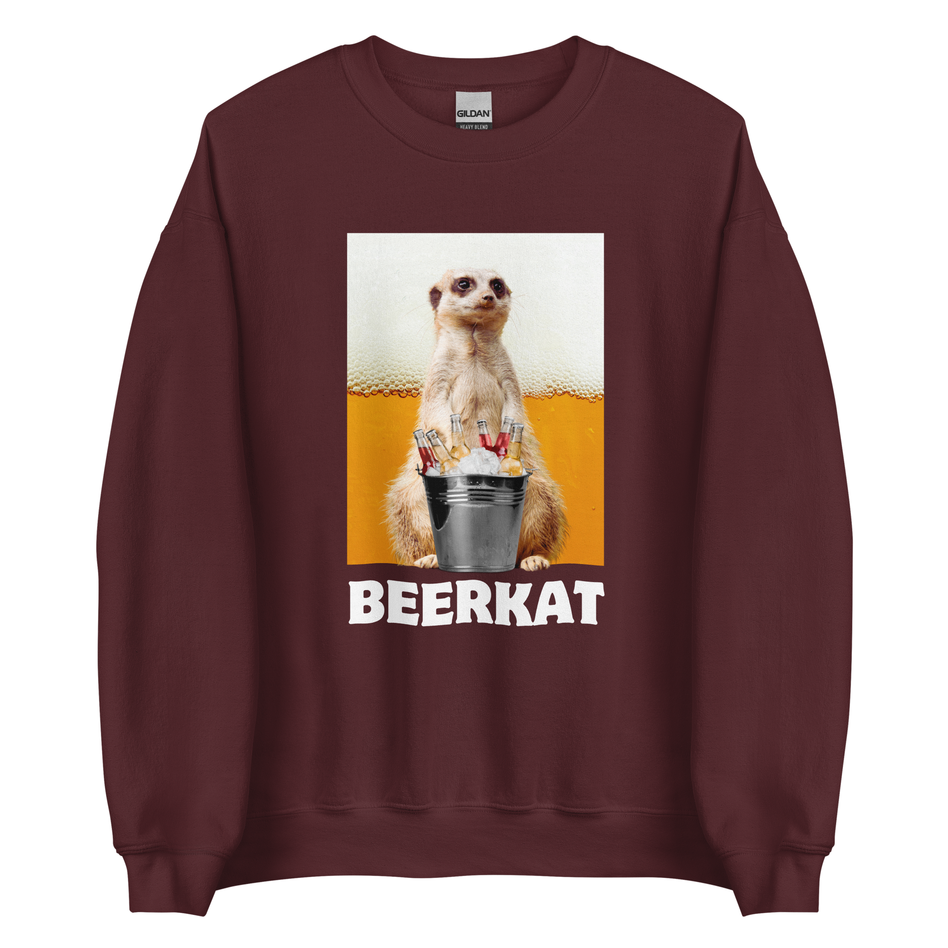 Meerkat Sweatshirt Online - Maroon - Boozy Fox