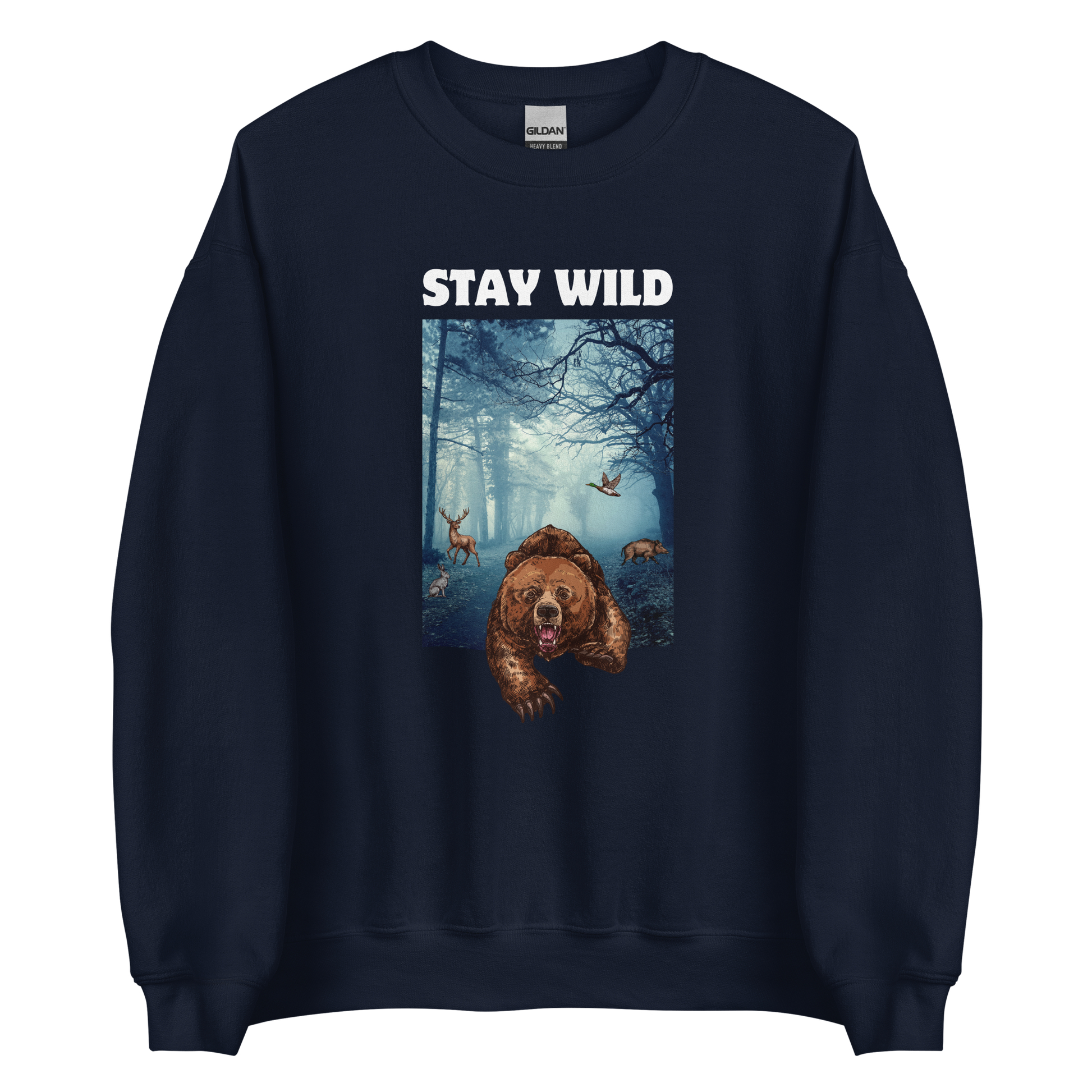 Stay Wild Sweatshirt Online - Navy - Boozy Fox