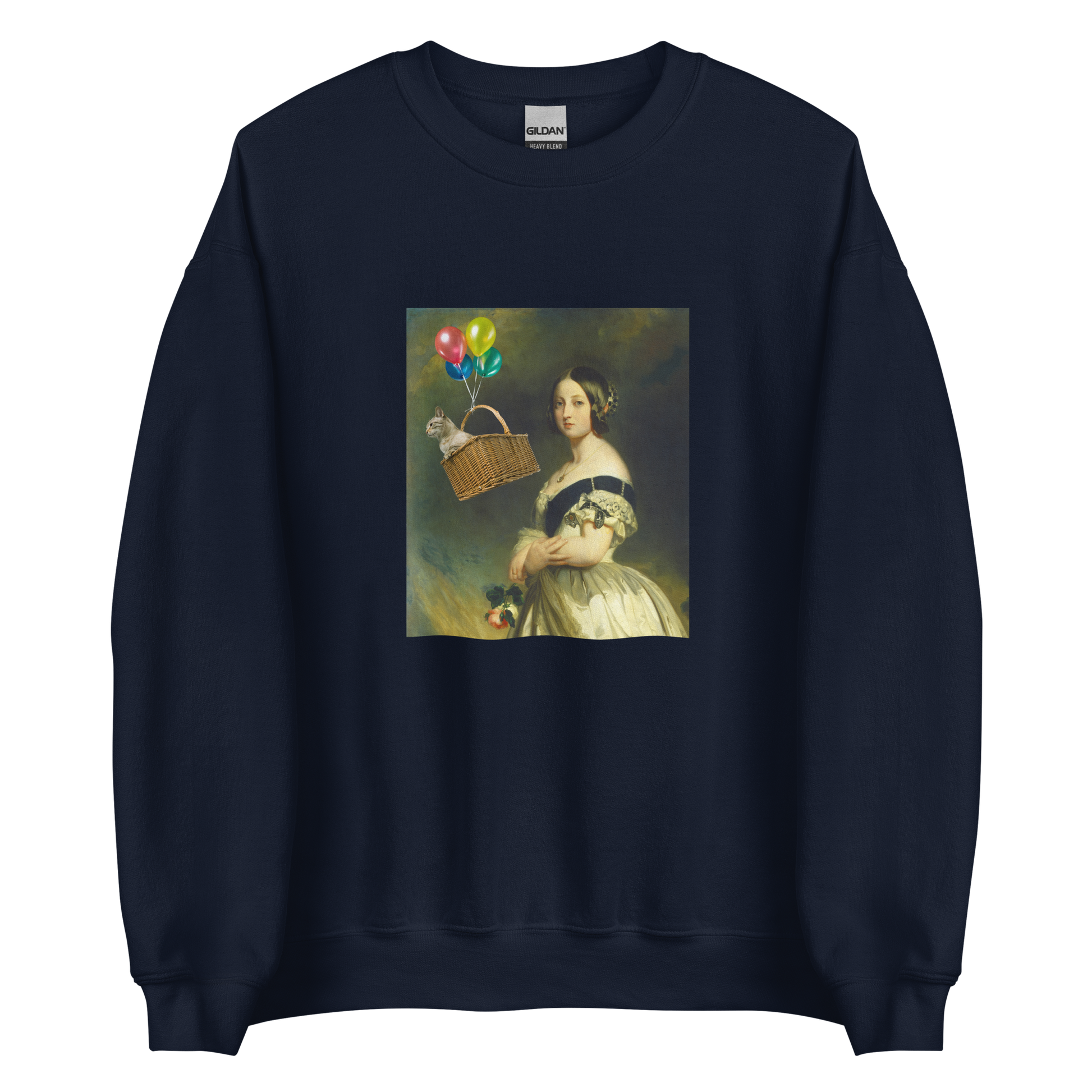 Young Queen Victoria Sweatshirt Online - Navy - Boozy Fox