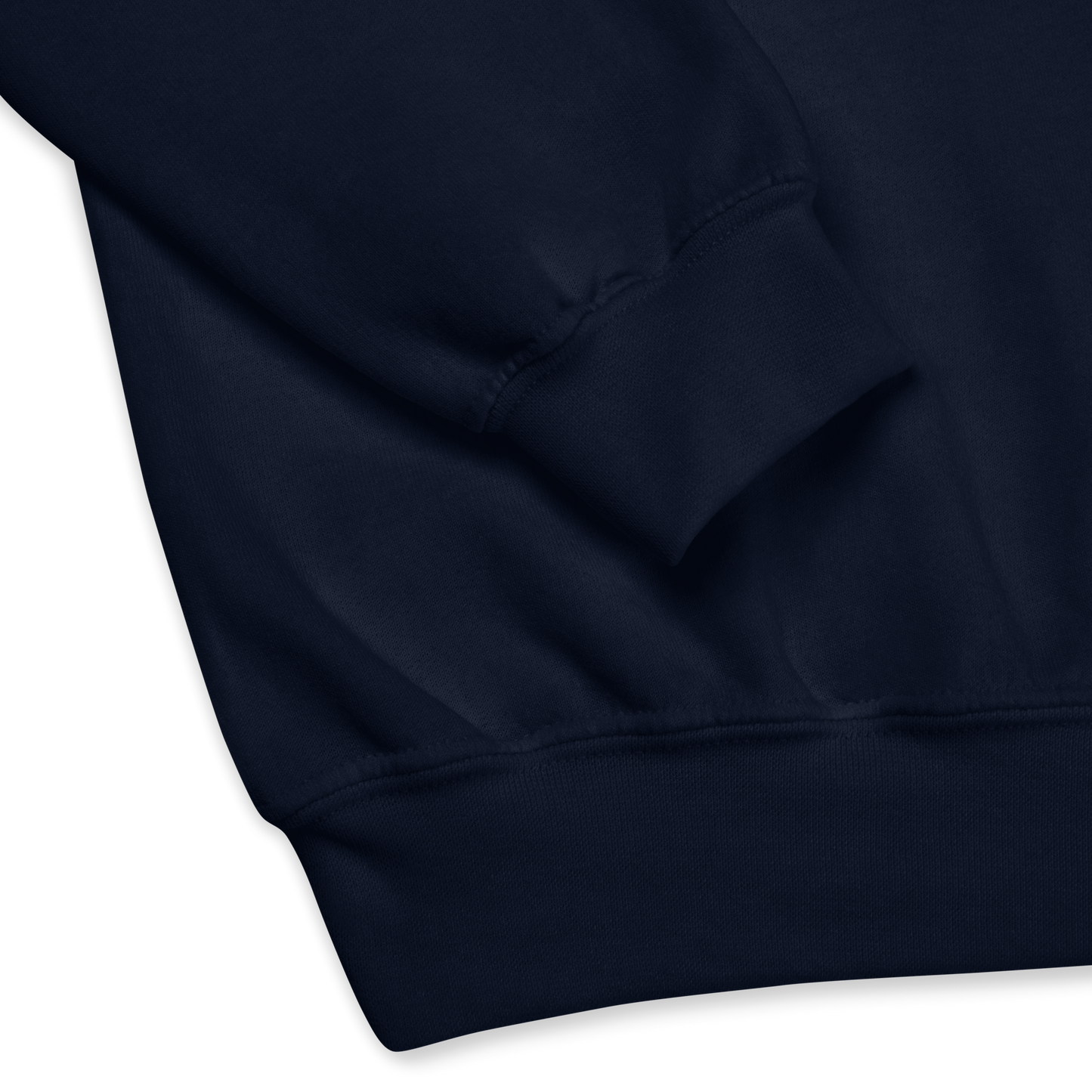 Close product details of a navy Sweatshirt - Boozy Fox