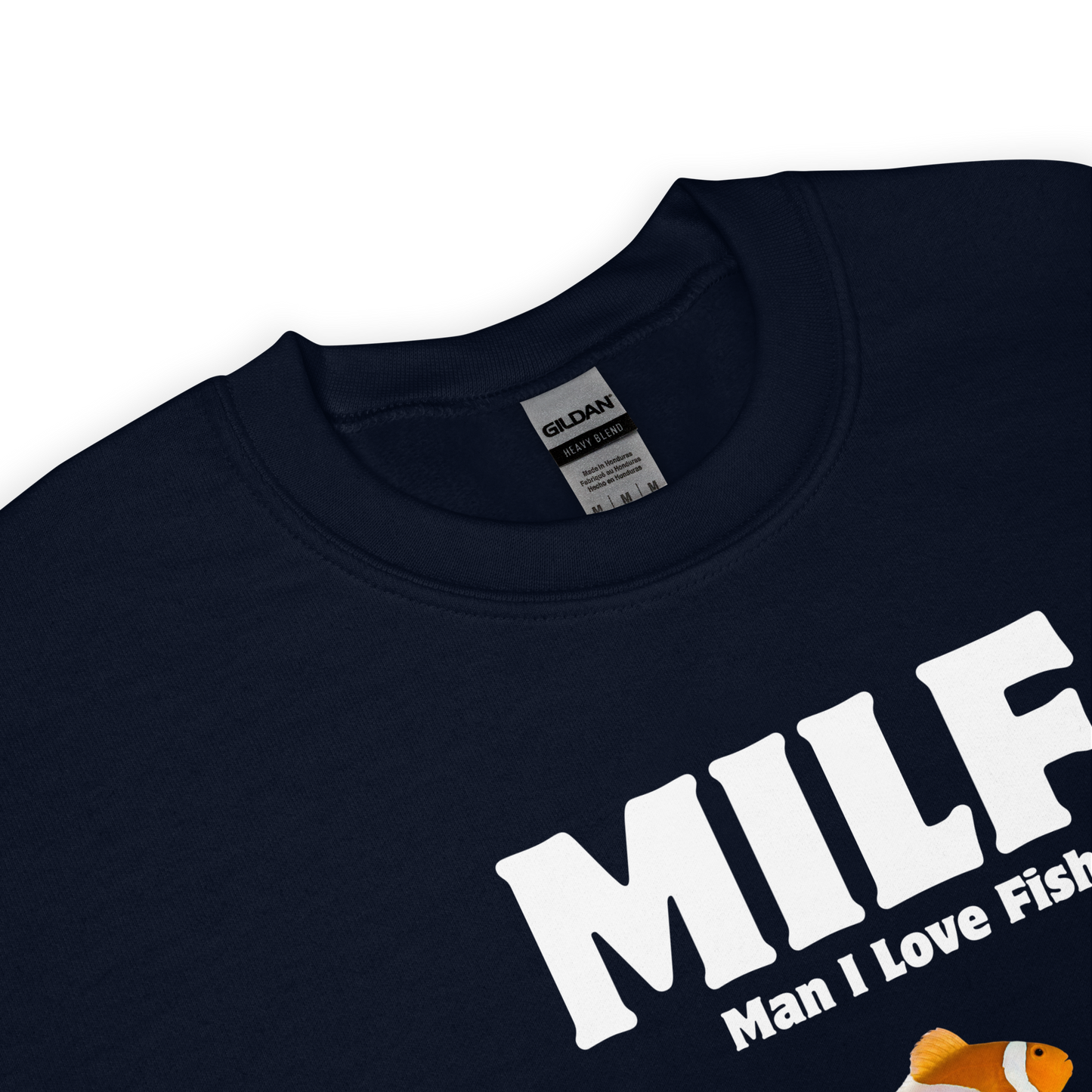 Product details of a Man I Love Fish Sweatshirt - Boozy Fox