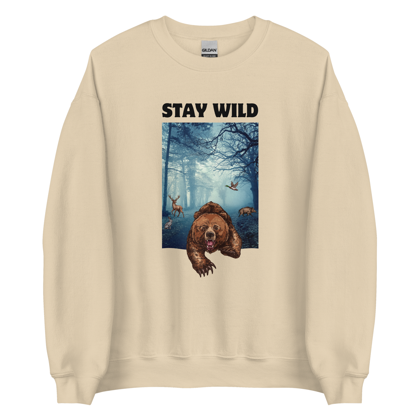 Stay Wild Sweatshirt Online - Sand - Boozy Fox