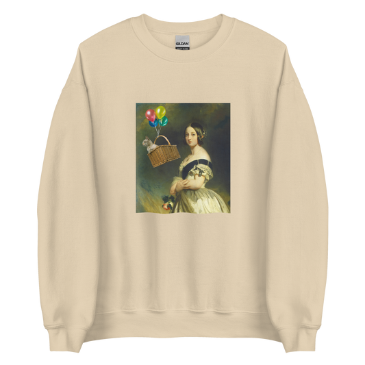 Young Queen Victoria Sweatshirt Online - Sand - Boozy Fox