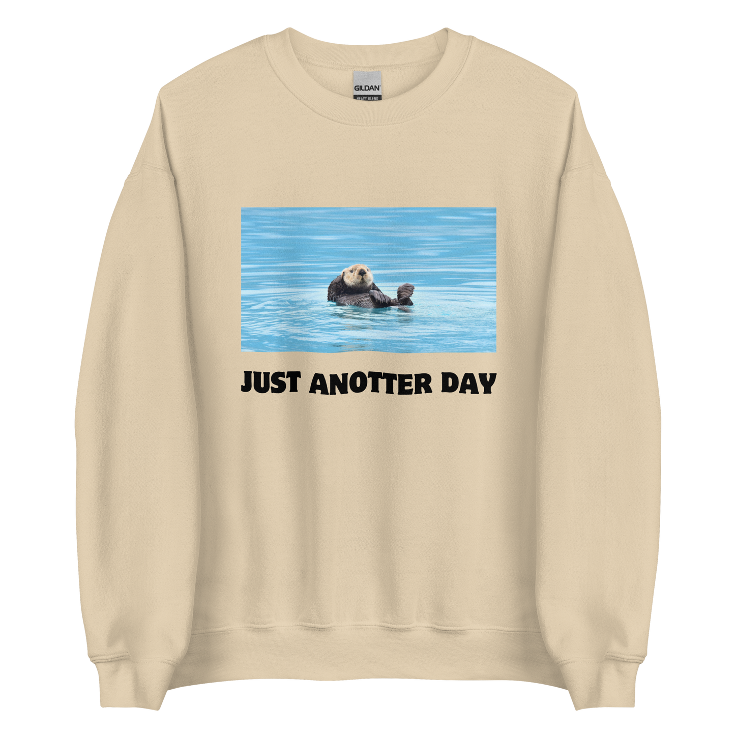 Just Anotter Day Otter Sweatshirt Online - Sand - Boozy Fox