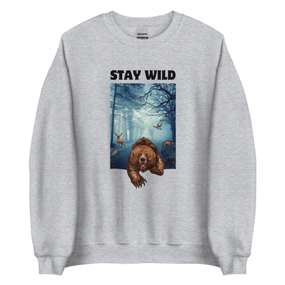 Stay Wild Sweatshirt Online - Sport Grey - Boozy Fox