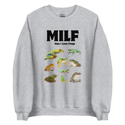 Man I Love Frogs Sweatshirt Online - Sport Grey - Boozy Fox