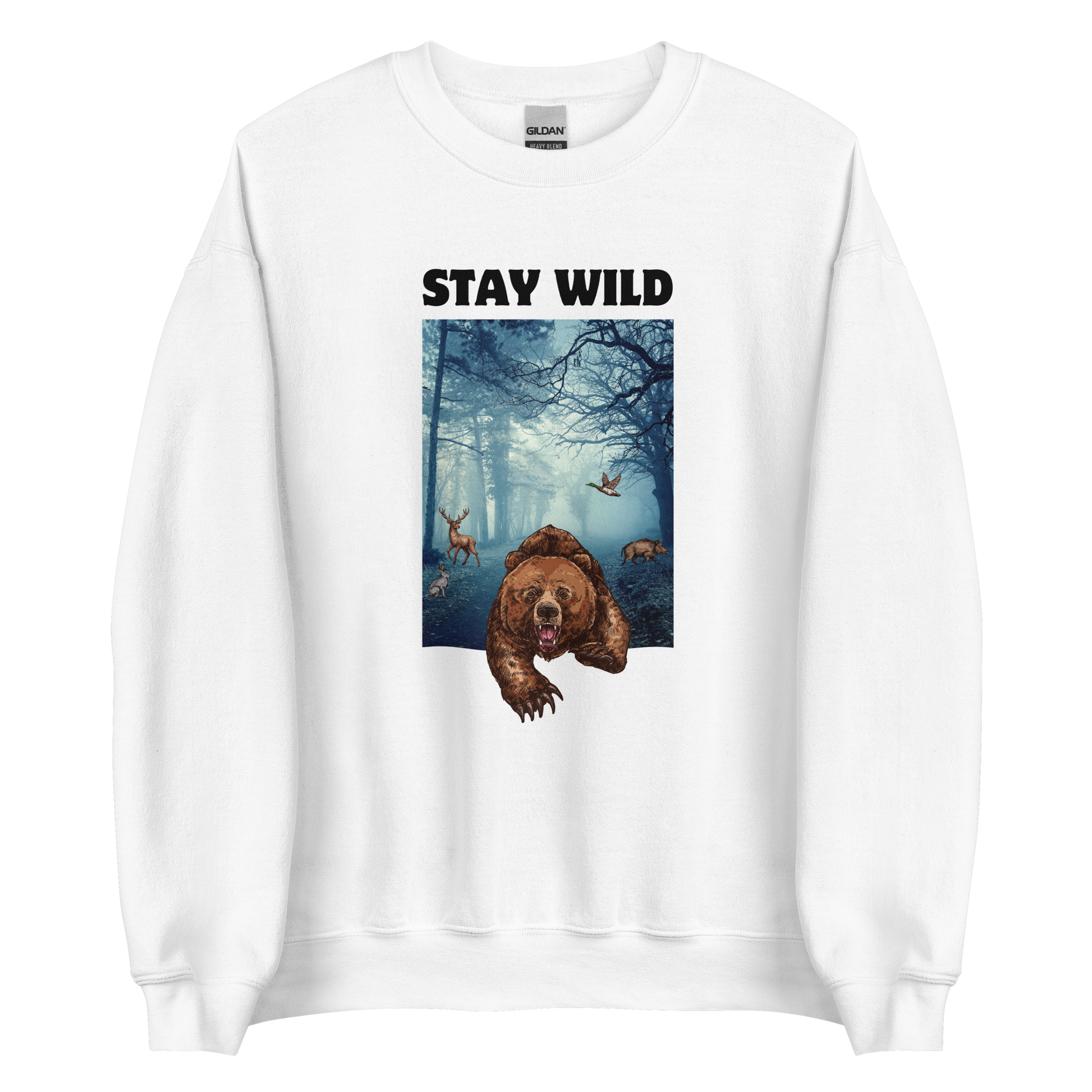 Stay Wild Sweatshirt Online - White - Boozy Fox