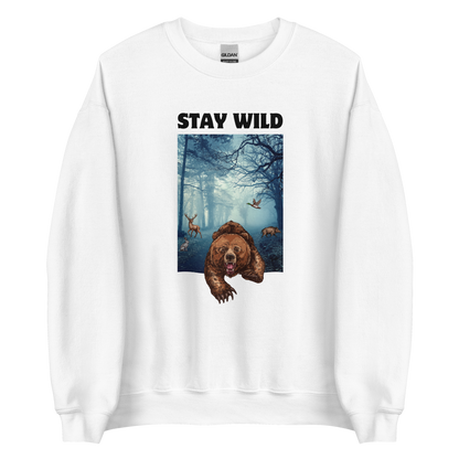 Stay Wild Sweatshirt Online - White - Boozy Fox