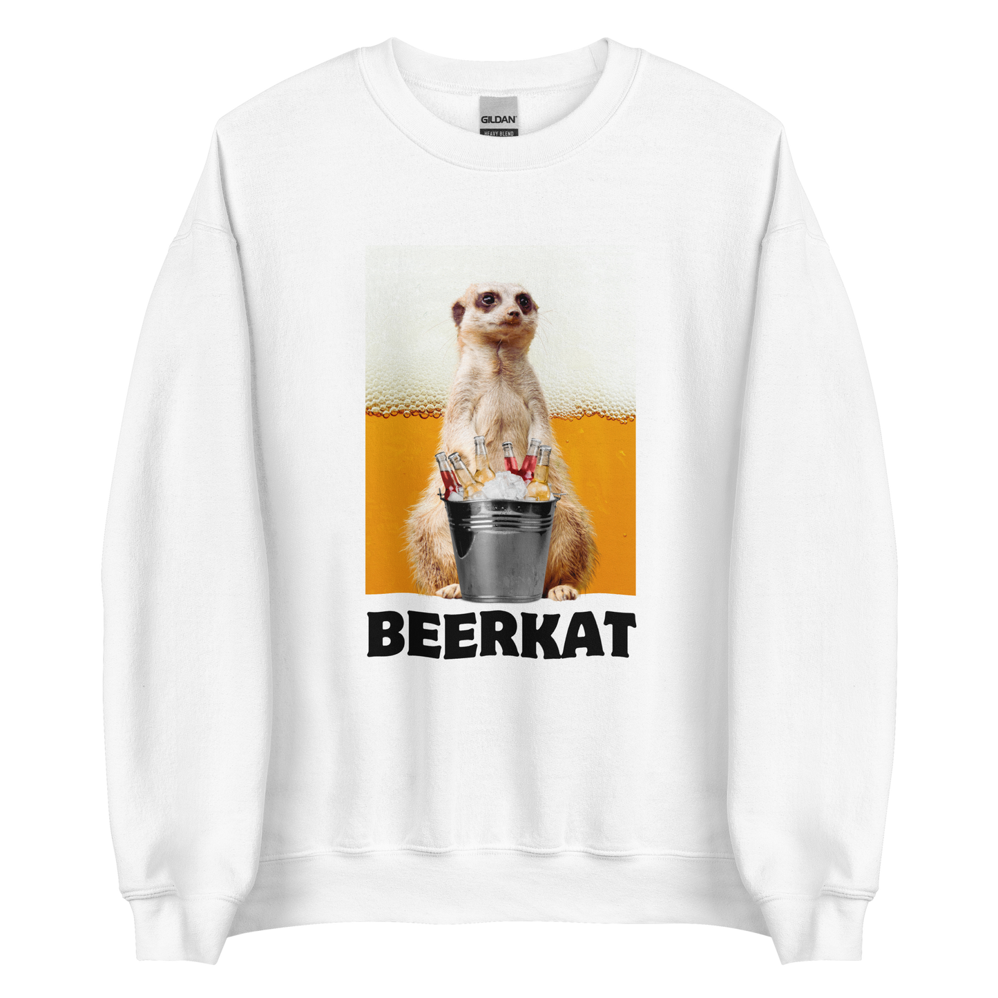 Meerkat Sweatshirt Online - White - Boozy Fox