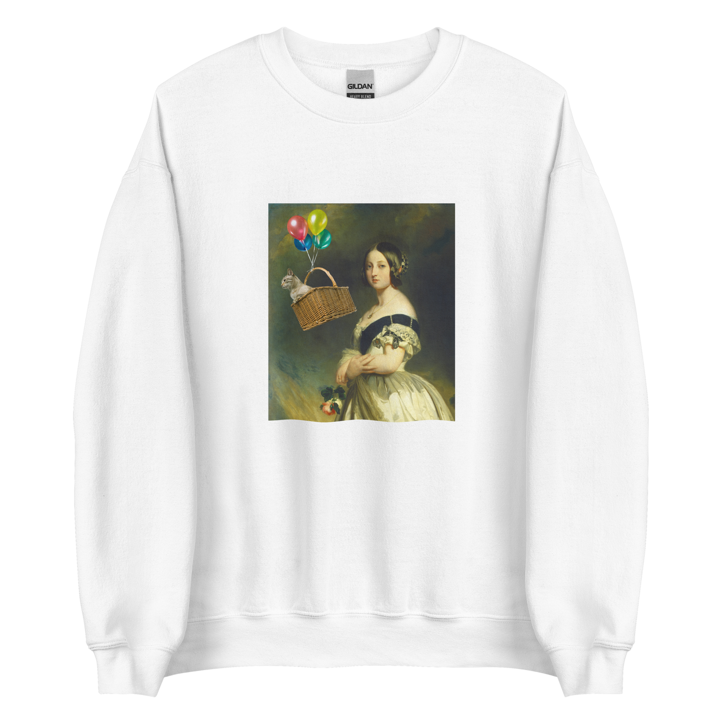 Young Queen Victoria Sweatshirt Online - White - Boozy Fox