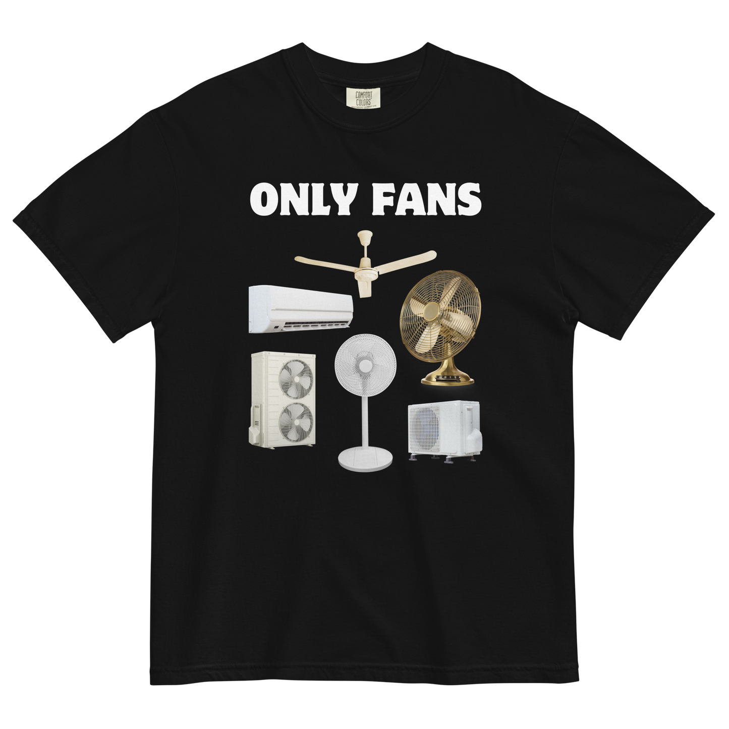 Only Fans Heavyweight T-Shirt Online - Black - Boozy Fox