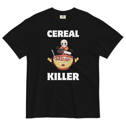 Cereal Killer Heavyweight T-Shirt Online - Black - Boozy Fox