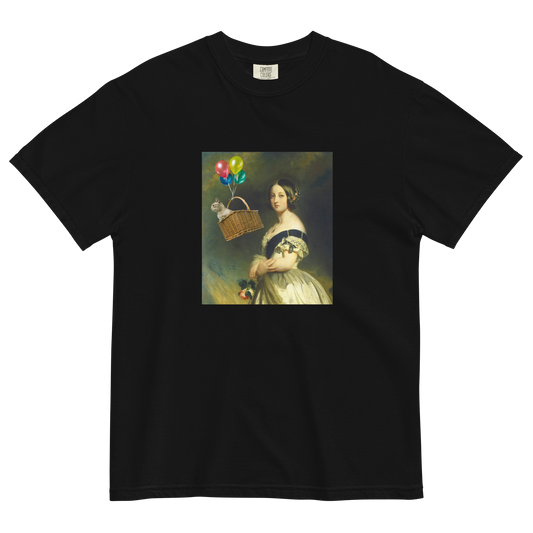 Young Queen Victoria Heavyweight T-Shirt Online - Black - Boozy Fox