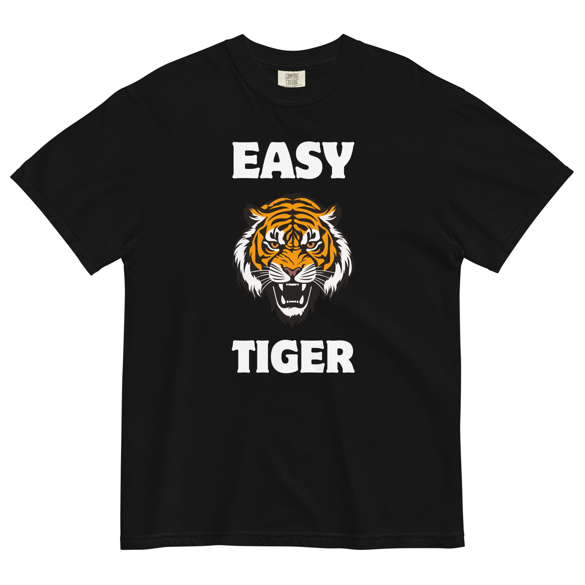 Easy Tiger Heavyweight T-Shirt Online - Black - Boozy Fox