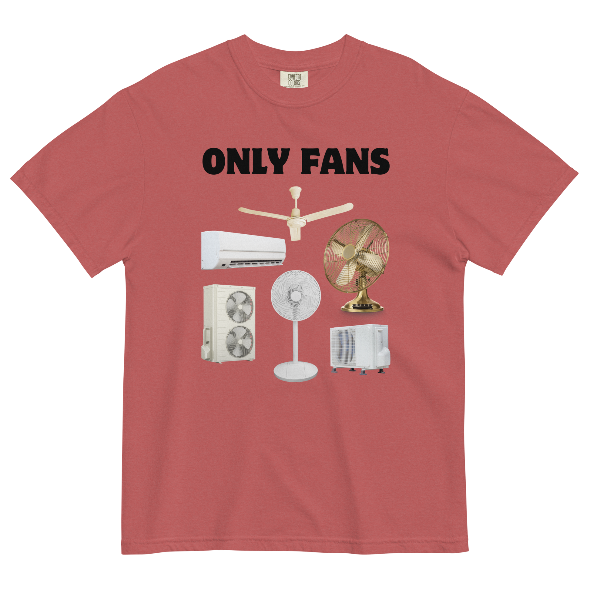 Only Fans Heavyweight T-Shirt Online - Crimson - Boozy Fox