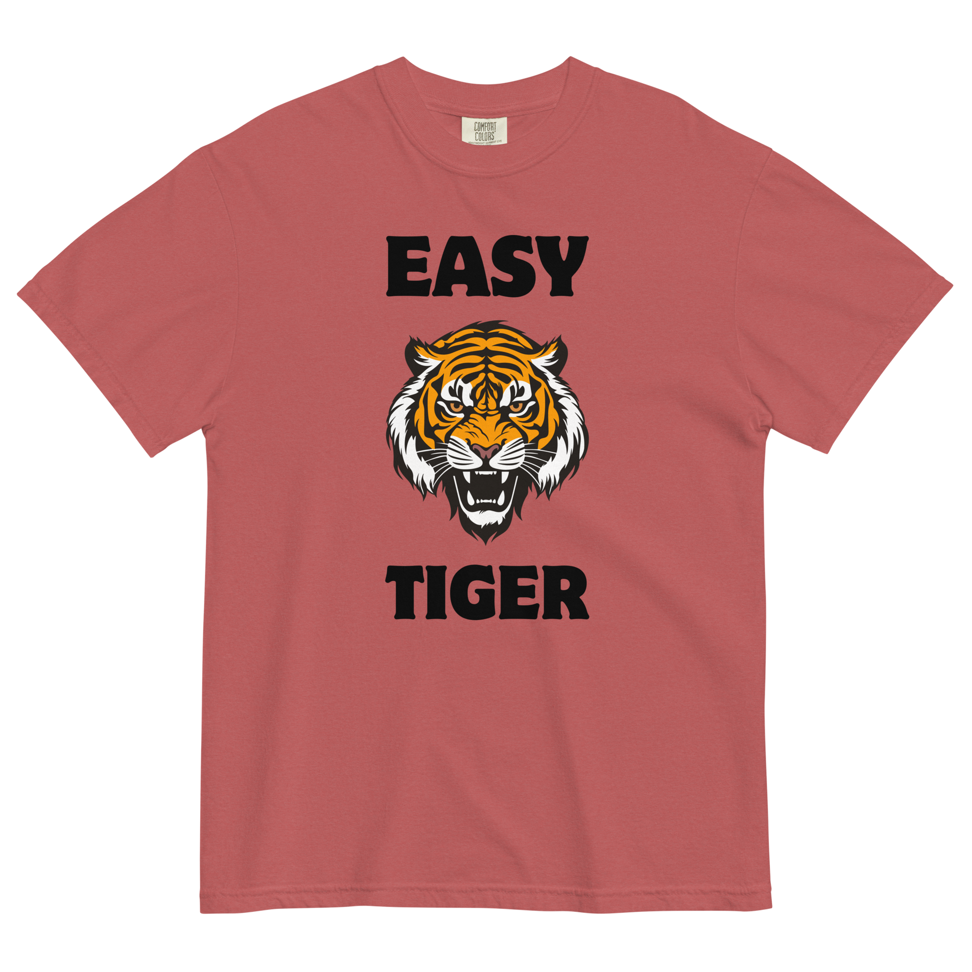 Easy Tiger Heavyweight T-Shirt Online - Crimson - Boozy Fox