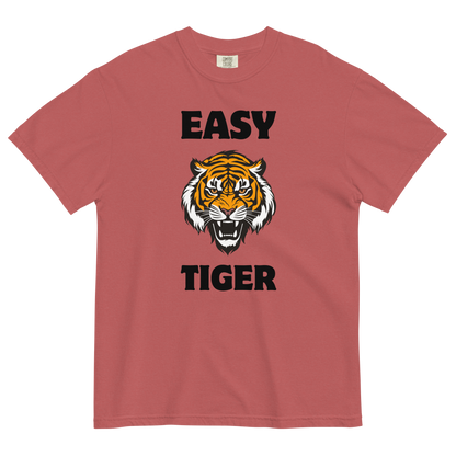 Easy Tiger Heavyweight T-Shirt Online - Crimson - Boozy Fox